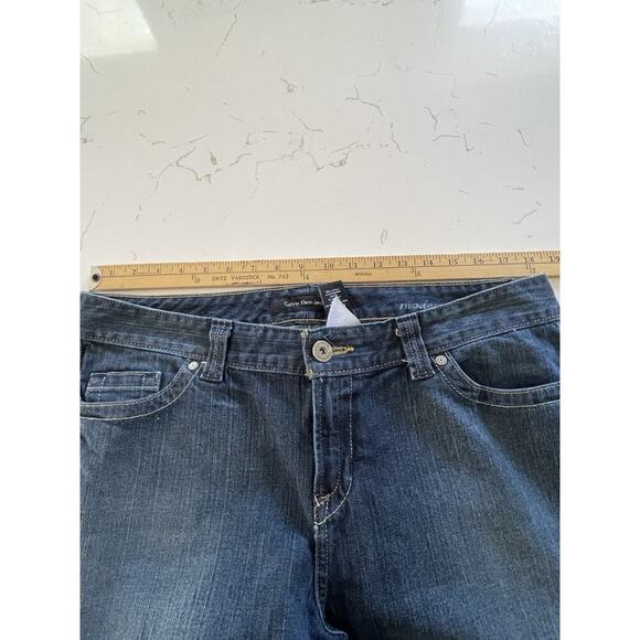 Calvin Klein Jeans Womens 16 Blue Modern Flared Low Rise Medium Wash 36x32 - Picture 15 of 15